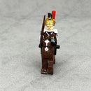 Medieval Napoleonic War French Dragoon British Soldiers Pirates Figures Army Scottish Fuisiler Building Blocks Weapons Brick Toy