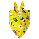 Dog Bandana Fruit Floral Spring Washable Soft Doggy Scarf Kerchief Summer Adjustable for Small Medium Large Dogs Pets