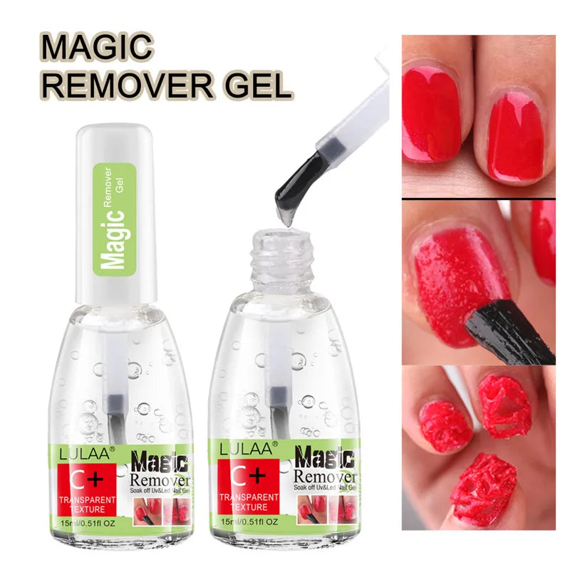 LULAA Magic Nail Gel Remover UV Gel remover Nail Polish Remover Degreaser Liquid Remove Sticky Layer Manicure Tool Varnishes