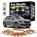 TPKE 9Pc LED Interior Light Kit For Skoda Kamiq 2019 2020 2021 2022 Vehicle Indoor Map Dome Lamp Car Accessories Canbus No Error