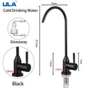 ULA 1/4"Kitchen Faucets Direct Drinking Tap Stainless Steel Water Purifier Faucet Single Cold Water Sink Faucet Filter Faucet