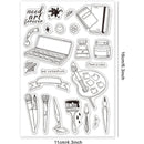 Easter Themed Silicone Clear Stamps Transparent Stamps for Birthday Valentine's Day Party Cards Making DIY Scrapbooking