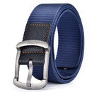 Men'S Belt Fashion Pin Buckle Canvas Belt Casual Women'S Belt Outdoor Climbing Sports Training Belt With Cargo Pants Jeans Belt