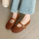 Aneikeh NEW Spring Autumn Fashion Hollow Out Mesh Women Ballet Flat Pumps Ladies Shoes Designer Low Heels Shallow Casual Loafers