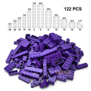 122pcs Thick Figures Bricks 12 Size DIY Building Blocks Educational Creative Size Compatible With 3001 Plastic Toys for Children