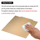 250x250mm For QIDI Q1 Pro, Ankermake M5 PEI Sheet Double Sided Powder Coated Spring Steel Sheet Textured PEI For Anker Make M5