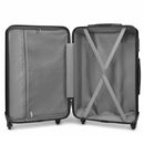 Kono Suitcase, Hard Shell ABS Luggage Travel Trolley Case with 4 Spinner Wheels and TSA Lock