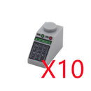 MOC City Building Blocks Character Accessories Mini Brick Audio Computer Brick Control Center Radar Keyboard Pattern Toy K037