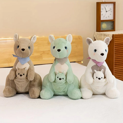 26cm 2-in-1 Känguru Plüschtier, australische Känguru Puppe, super lustiges Känguru Plüschtier, bestes Geschenk für Ostern
