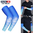 1Pair Sports Cooling Cycling Arm Sleeves Anti-UV Protection Elastic Arm Cover for Driving Running Basketball Football Golf