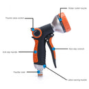 High Pressure Garden Sprayer Head Adjustable Water Hose Nozzle with 5 Spray Patterns for Watering Plants Cleaning Cars Showering