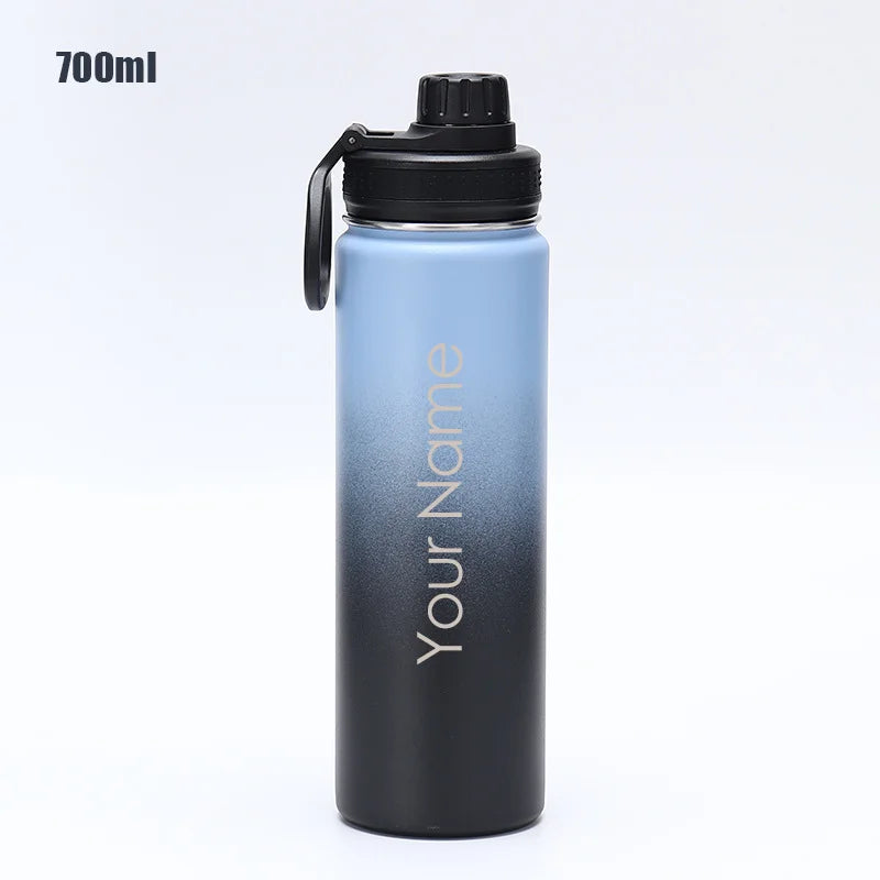 Personalised Gift 304 Stainless Steel Insulated Water Bottle 600ml 700ml 800ml Tumbler Flask