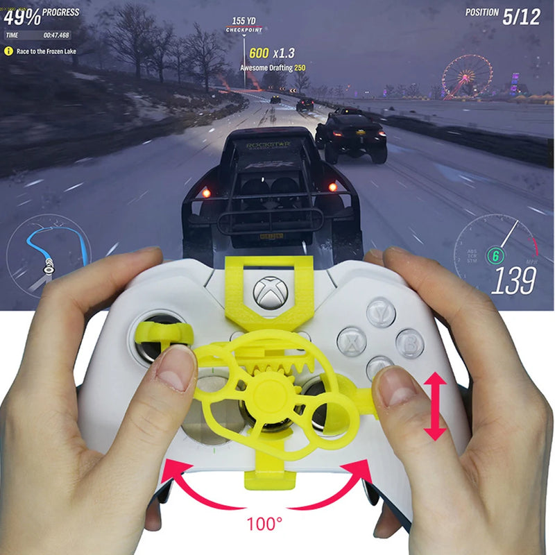 Mini Steering Wheel For -Xbox One /ones/ oneX Elite Controller Racing Game Steering Wheel Controller Accessories Dropship