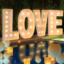 91.5CM DIY Name Giant Led Light Letter Frame Box Wedding Valentine's Day Party Decoration Anniversary Baby Shower Birthday Decor
