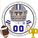 WM6133 Football Rugby Basketball Player NFL Building Blocks Assembled Children's Educational Toys Christmas Gifts