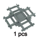 City Trains Train Track Rail Bricks Model  Toy Soft Track& Cruved& Straight for Kids Gift Compatible All Brands Railway Leduo