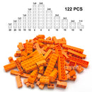 122pcs Thick Figures Bricks 12 Size DIY Building Blocks Educational Creative Size Compatible With 3001 Plastic Toys for Children