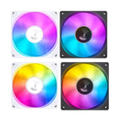 JONSBO SL-925 Computer Case Fan 9cm 3pin  ARGB Light Effect CPU Cooling Fan 92mm 4pin PWM High Air Volume Slient Fan