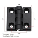 10PCS 40*30mm Small Hinges Black Mini Plastic Door Bearing Butt Cabinet Drawer Jewellery Box ABS Hinge For Furniture Hardware