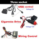 3M Car Interior Led Decorative Lamp EL Wiring Neon Strip For Auto DIY Flexible Ambient Light Party Atmosphere Diode