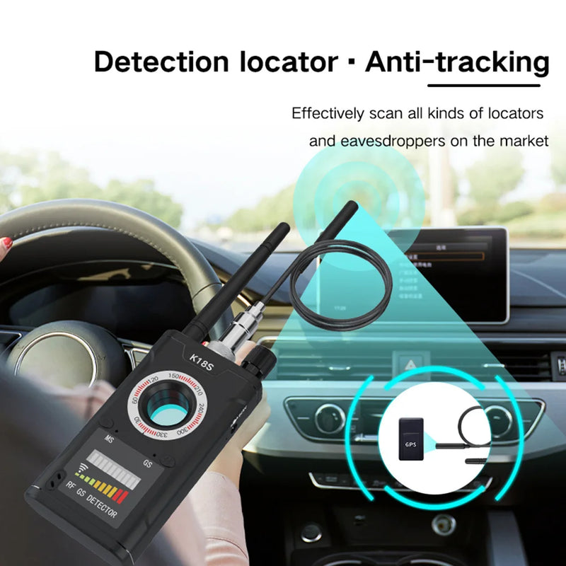 K18S Reverse Camera Detector GSM Audio Error Finder GPS Signal Scanner Upgrade RF Tracker Detect