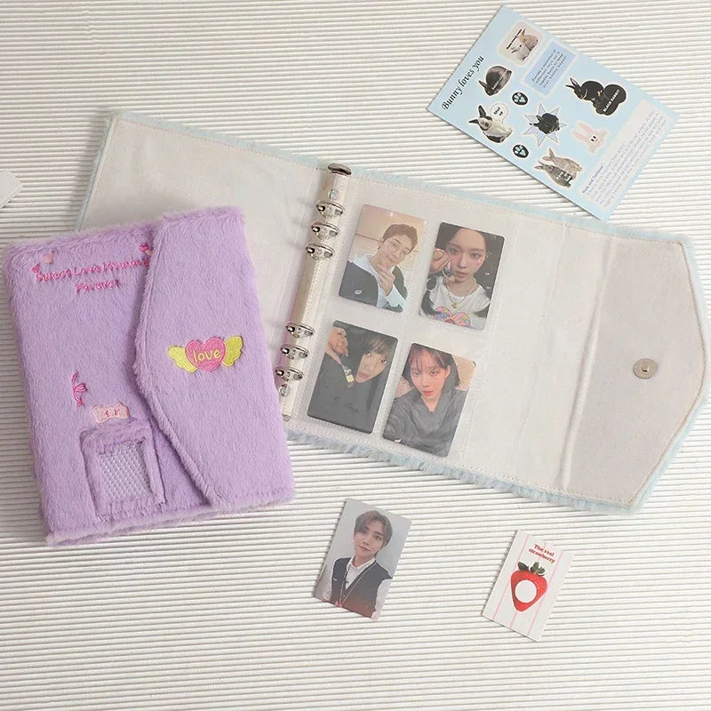 Photo Card Binder Kpop Album with Pages Idol Cards Collect Book Kpop Photo Card Supplies Book Binding Machine 포카 바인더