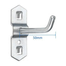 1-10pcs Pegboard Hooks, Steel Single Oblique Hangers for Garage Tool Organization, Kitchen Utensil Key Holder