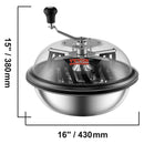 SucceBuy Leaf Bowl Trimmer 16"19"24" Trimmer Bowl Manual Bud Trimmer with Stainless-Steel Blades for Twisted Spin Cut Clear Dome