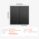 SucceBuy 24" x12" 4pcs Metal Pegboard Panels Steel Wall Tools Organizer Garage Storage Peg Panel for Workbench Office Craft Home
