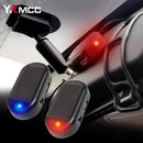 Car Fake Security Light Solar Powered Alarm LED Lamp Simulated Dummy Alarm Anti-Theft Caution Lamp Strobe Signal Security Light