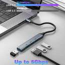 USB Type C HUB USB3.0 to USB A OTG Adapter 5Gbps Multi USB 3.0 2.0 Splitter with 100W PD Charging Dock for Macbook Pro PC Laptop
