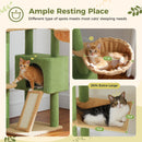 The Summit Tower | Floor-to-Ceiling Wooden Cat Tree with Hammock & Scratching Posts