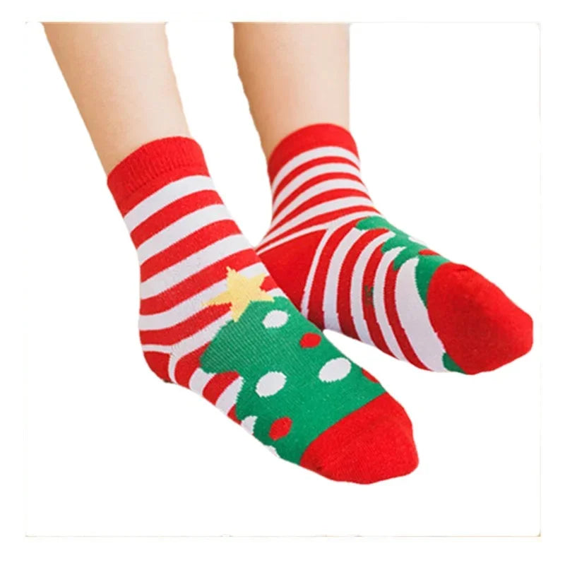 2022 Children's Christmas Socks Autumn and Winter New Christmas Tree Snowman Santa Claus Socks Kids Tube Socks Baby Socks