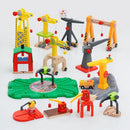NEW Wooden Train Tracks Accessories Beech Wood Railway Tracks Wooden Bridge Tunnel fit for Wood Tracks Toys