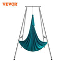 SucceBuy Aerial Yoga Frame & Hammock 9.67FT Professional Yoga Swing Stand w/6.6 Yards Aerial Silks Max 551lbs Indoor Aerial Rig