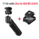 Ulanzi TT38 One-click Quick Release Tripod Uka Tripod Top Handle Grip for Camera Netting bracket with a Hidden Hook 180° Tilt