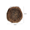 10/12/15cm Easter Rattan Artificial Bird Nest Brown Handmade DIY Egg Nest Crafts For Home Garden Happy Easter Party Decoration