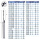 10Pcs 3.175mm 4mm 5mm 6mm AAA Left Spiral milling cutter down cut one Flute router bit CNC end mill carbide milling cutter
