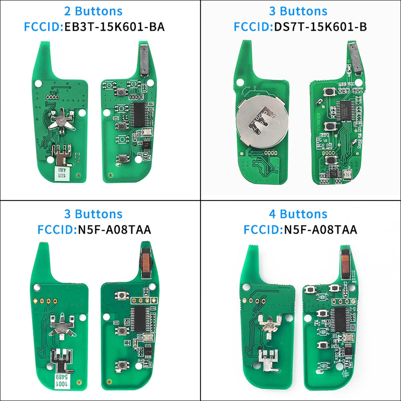 KEYYOU Car Remote Key For Ford F150-F550 Fusion Explorer N5F-A08TAA ID49Chip 315 Mhz Auto Smart Control HU101 Key Blade