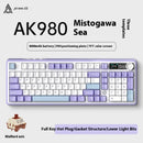 AJAZZ AK980 Mechanical Gaming keyboard, 2.9cm TFT Screen, Volume Knob, 98-Key Gasket Structure, RGB Lighting, Hot-Swappable PR4