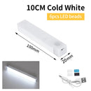 10/20/30/50cm Rechargeable PIR Motion Sensor LED Night Light Infared Induction Detector Night Lamp Stair Cabinet Kitchen Light