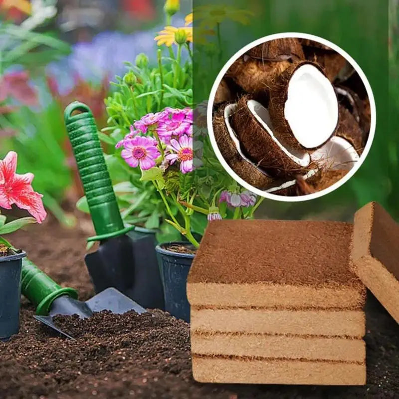 Coconut Coir Bricks Organic Coconut Bricks Plants Compressed Gardening Coconut Fiber Brick Coir Pellet Soil Coconut Fiber Coir