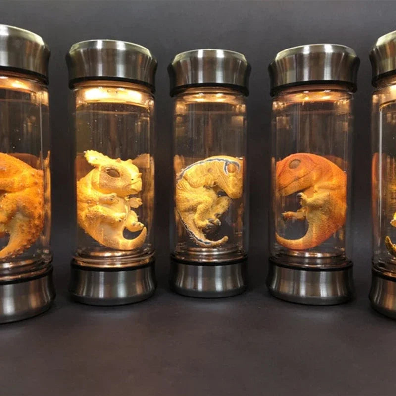 Jurassic Park Dinosaur Embryo Glow Jar Jurassic World Velociraptor Blue Embryo Jar Movie Prop Replica