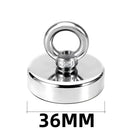 D16~D42mm Super Strong Neodymium Fishing Hook N52 Heavy Duty Rare Earth Neodymium with Countersunk Hole Eyebolt Salvage Magnetic