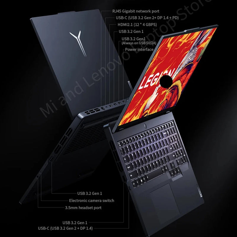 Lenovo Legion R9000P 2023 16inch E-sports Gaming Laptop AMD R9 7945HX RTX4060 100% sRGB Game Notebook PC Optional R7000 R7-7840H