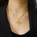 Skyrim Frauen Hexenknoten Halskette Edelstahl Goldfarbe Schlangenkette Choker Amulett Wicca Hexerei Keltenknoten Schmuck Geschenk