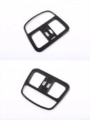 For Maserati Levante 2016-2023 ABS Chrome/Carbon Fiber Rear Air Conditioning Outlet Vent Frame Cover Trim Accessories