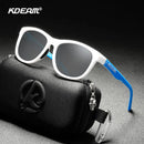 KDEAM Blendschutz POLARISIERTE Sonnenbrille Damen Sättigungsbeschichtung Sonnenbrille Eckig 58mm Mittlere Größe Shades für Herren