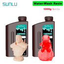 SUNLU 2KG Water Washable / Water Washable ABS Resin Resin 1000G/Bottle 405nm Rapid UV-Curing Photopolymer Resin For LCD 3D Print
