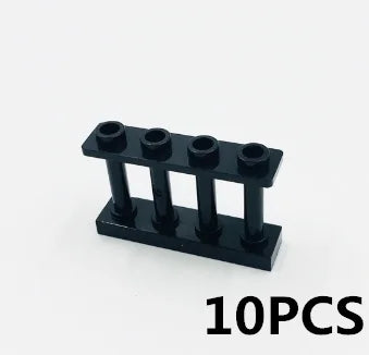 Military MOC Sentry Building Block Soldier Sandbag Fence Cannon Shell Barbed Wire Weapon Rack Training Field Watchtower Toy K018